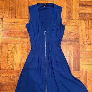 Blue Zipper Dress